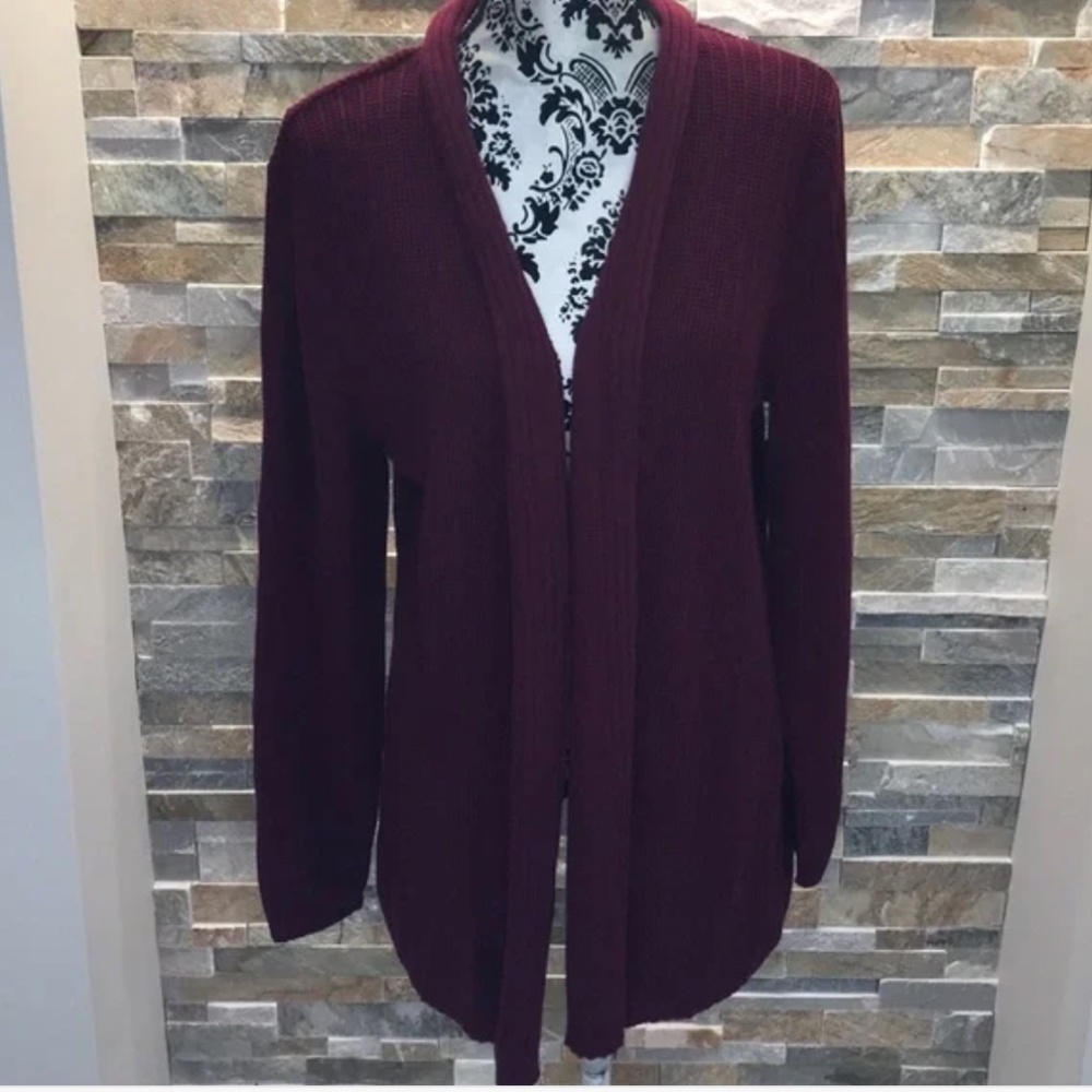 Karen Scott Open-front Cardigan